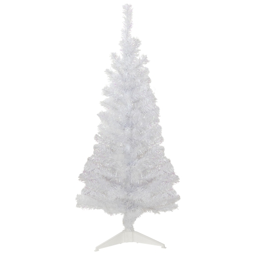 NORTHLIGHT  4' Rockport Pine Artificial Christmas Tree, Unlit In White