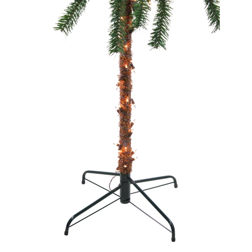 4' Pre-Lit Tropical Artificial Palm Tree - Clear Lights