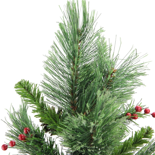 24" Mixed Cashmere Berry Pine Medium Artificial Christmas Tree - Unlit