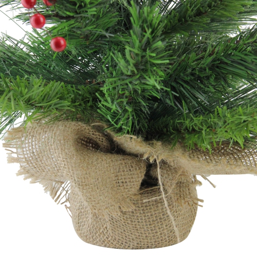 24" Mixed Cashmere Berry Pine Medium Artificial Christmas Tree - Unlit