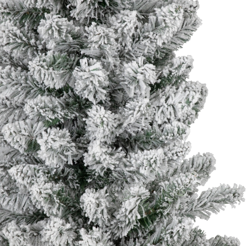6' Flocked North River Pine Pencil Artificial Christmas Tree, Unlit
