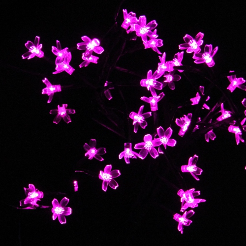 18" LED Lighted Japanese Sakura Blossom Flower Tree - Pink Lights
