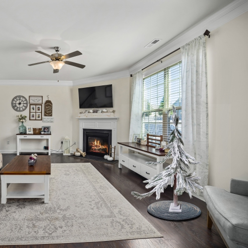 47" Heavily Flocked Pine Sprig Artificial Christmas Tree