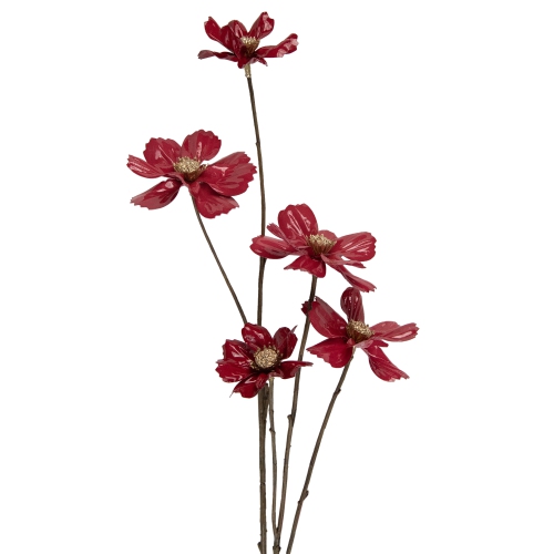 28" Pink Cosmos Artificial Christmas Flower Stem
