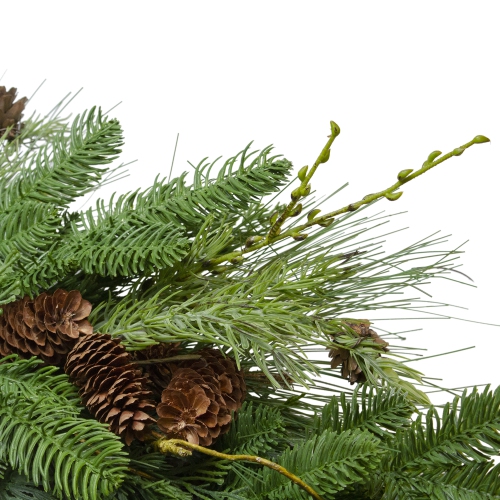 Pine Cone and Cedar Artificial Christmas Wreath - 32-Inch, Unlit