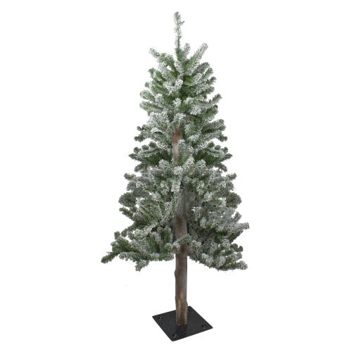 4' Flocked Alpine Artificial Christmas Tree - Unlit