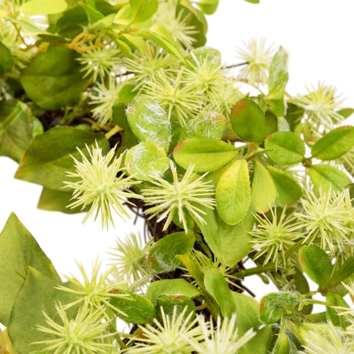 Jujube Floral and Foliage Springtime Wreath, Green 18"