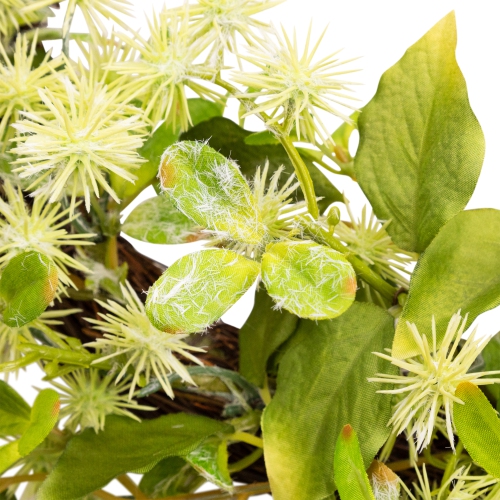 Jujube Floral and Foliage Springtime Wreath, Green 18"