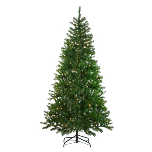 NORTHLIGHT  7' Pre-Lit Vail Spruce Medium Artificial Christmas Tree - Clear Lights