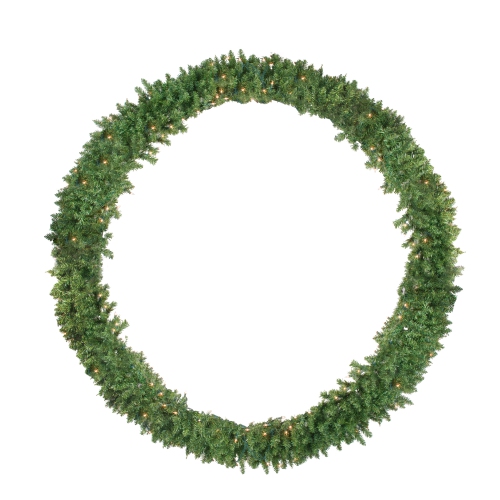 Pre-Lit Buffalo Fir Artificial Christmas Wreath - 72-Inch, Clear Lights