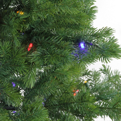 Arbre de Noël artificiel de 6.5 pi illuminé, pin moyen, à puissance instantanée – lumières à DEL à deux couleurs
