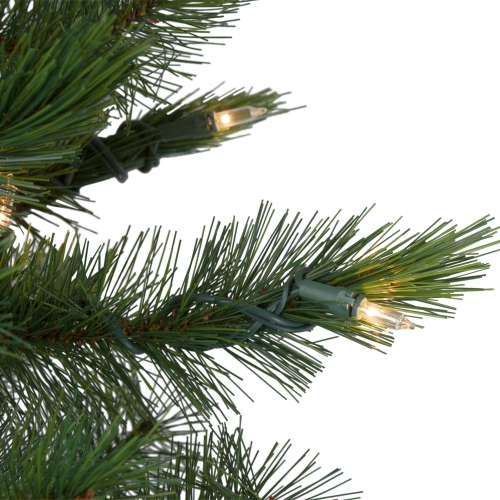 6.5' Pre-Lit Slim Royal Alpine Artificial Christmas Tree - Clear Lights