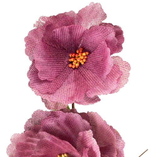 40" Purple and Green Artificial Spring Floral Craft Spray