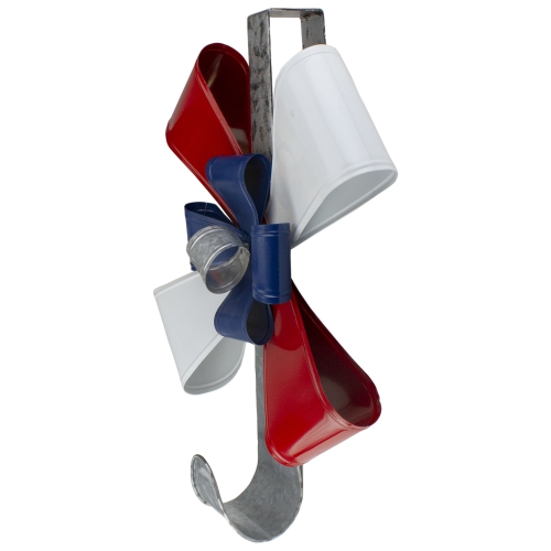 Red and Blue Patriotic Christmas Wreath Hanger