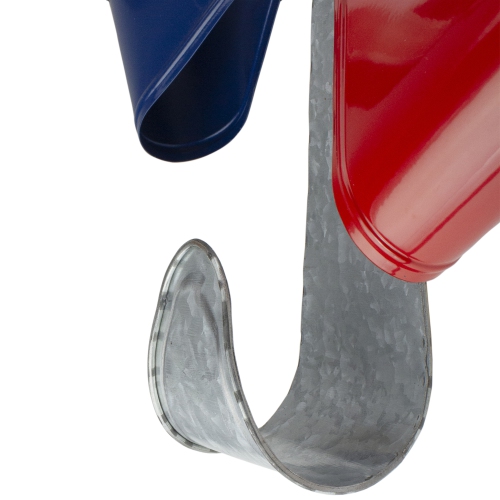 Red and Blue Patriotic Christmas Wreath Hanger