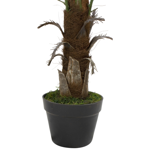 3.75' Potted Phoenix Palm Brown and Green Artificial Christmas Tree - Unlit