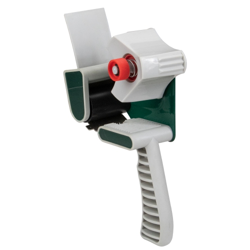 Pistolet à ruban d’emballage de 2 po à une main, gris et vert, 10 po