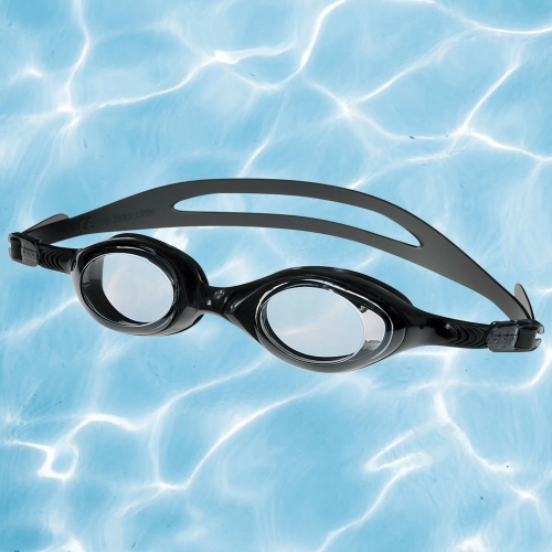 8.5" Black Zray Competition Swimming Pool Goggles