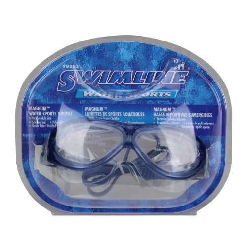 6.75" Blue Magnum Water Sports Swimming Pool Goggles