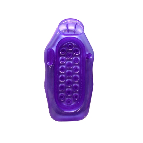 Inflatable Purple Riviera Wet or Dry Swimming Pool Sun Lounge, 76-Inch