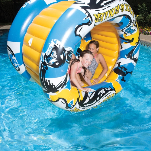 60" Aqua Fun Rock and Roller Inflatable Swimming Pool Toy