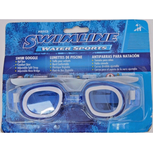 6" Blue Recreational Junior Goggles Swimming Pool Accessory for Ages 4 and up