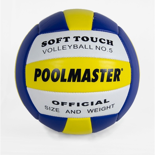 Accessoire pour piscine de volleyball Soft Touch Blue and Yellow Sports Ball de 8 po