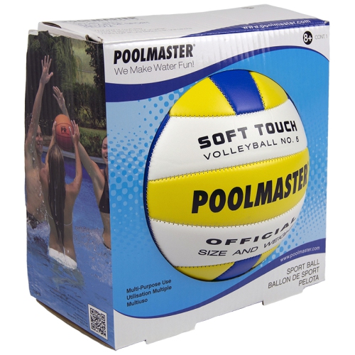 8" Blue and Yellow Sports Ball Soft Touch Volleyball Swimming Pool Accessory