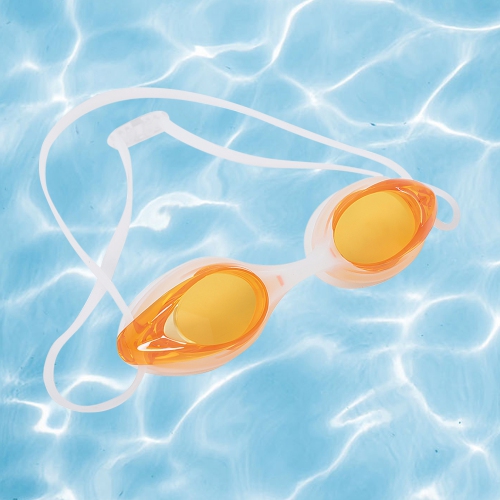 8.5" Orange Competition Swimming Pool Goggles