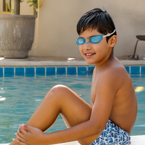 6" Blue Recreational Buccaneer Goggles Swimming Pool Accessory