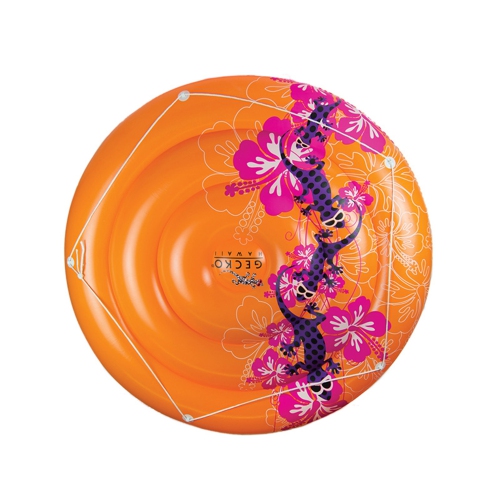 71" Gecko Hawaii Island Jumbo Inflatable Swimming Pool Raft