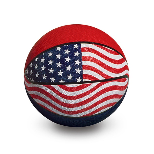SWIM CENTRAL  9" Red, White And Official Usa/wba Competition Basketball In Blue