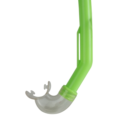 13" Green and Clear Swimming Pool Youth Size Snorkel Accessory