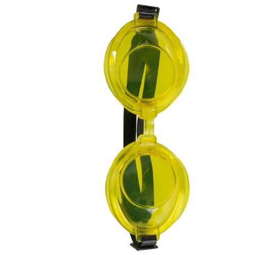7" Yellow Anti-Leak Adjustable Swimming Pool Goggles