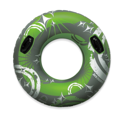 50" Inflatable Green and Gray Giant Swimming Pool Inner Tube