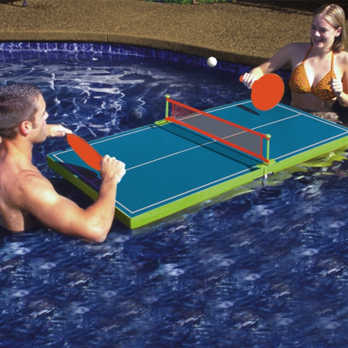 54" Blue and Green Floating Ping-Pong Table Swimming Pool Game