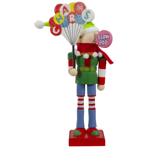 11" Tootsie Roll Charms Blow Pop Wooden Christmas Elf Figure