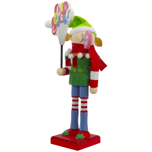 11" Tootsie Roll Charms Blow Pop Wooden Christmas Elf Figure