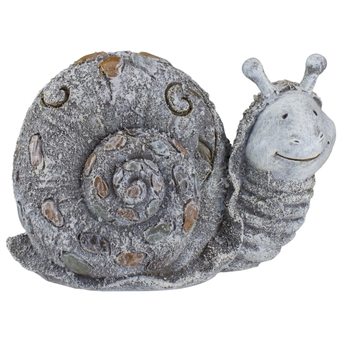 5.75" Pebble Snail Outdoor Garden Statue