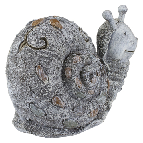 5.75" Pebble Snail Outdoor Garden Statue