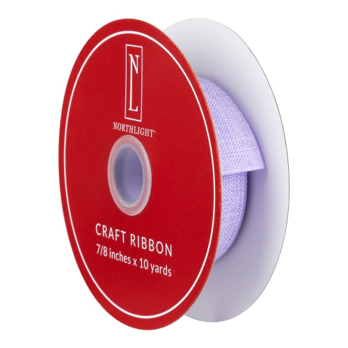 Purple Wired Craft Ribbon 7/8" x 10 Yards