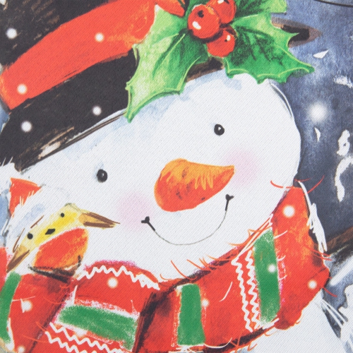 Snowman and Birds Merry Christmas Outdoor Garden Flag 12.5" x 18"