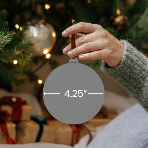 6ct Battery Operated Pre-Lit Silver Glitter Snowflake Christmas Ball Ornaments 4.25"