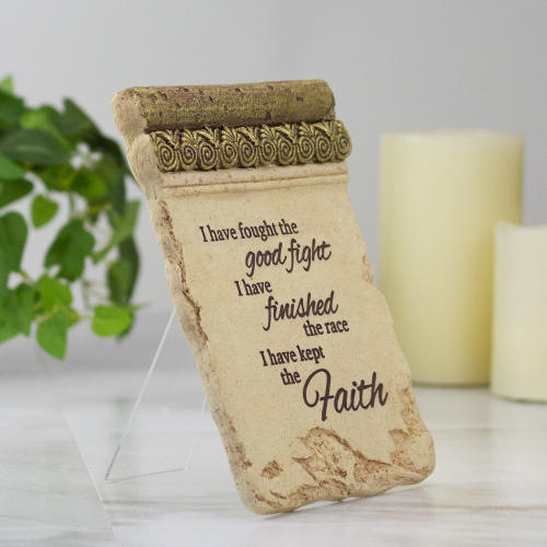 8" Inspirational Religious Ornate Decorative Plaque