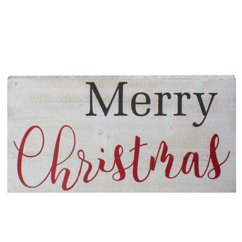 Affiche murale en bois rustique de Noël de 24 po