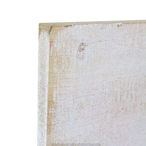 Affiche murale en bois rustique de Noël de 24 po