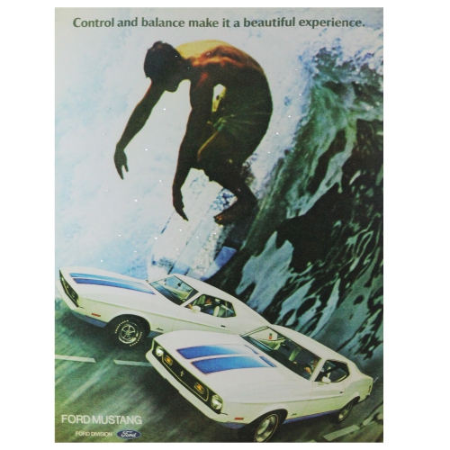 NORTHLIGHT  Fiber Optic And Led Lighted Ford Mustang Canvas Wall Art 15.75" X 12"