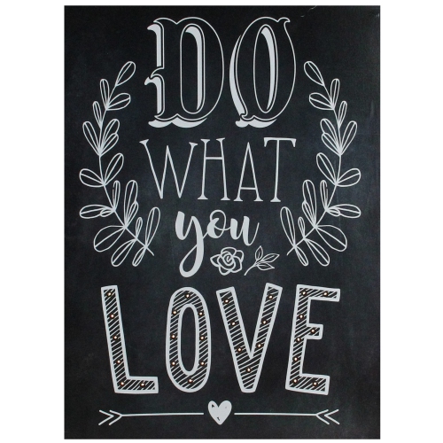 NORTHLIGHT  16" Battery Operated Led Lighted Do What You Love Wall Sign In Black