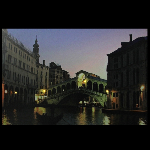 LED Lighted Venice, Italy Grand Canal Canvas Wall Art 15.75" x 23.5"