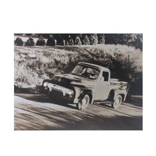 LED Lighted Older Model Ford Truck Canvas Wall Art 12" x 15.75"